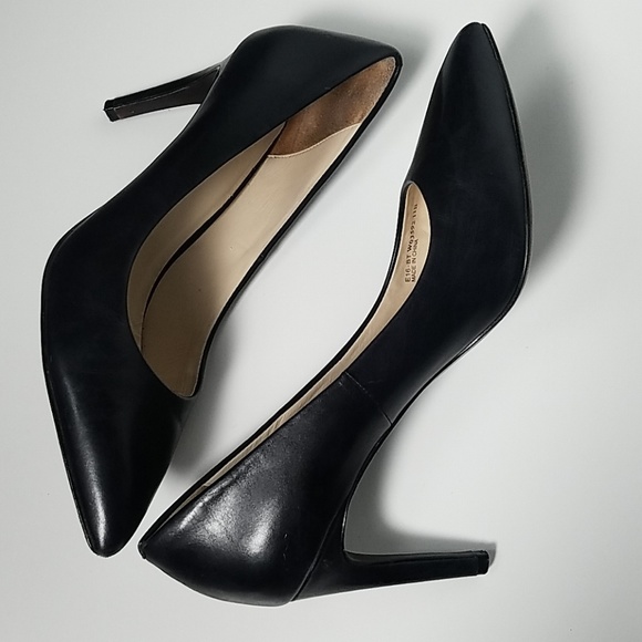 Cole Haan Grand.os Black Leather Eliza Pump 11 - Picture 3 of 8